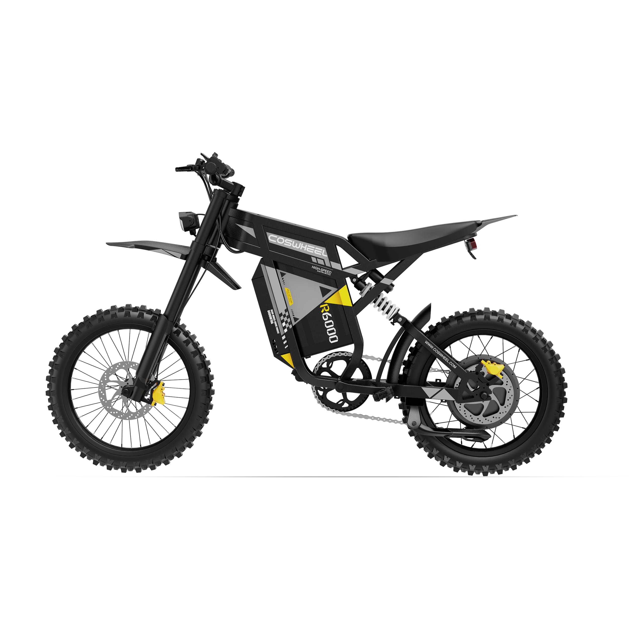 Electric Dirt Bike COSWHEEL R6000, 7000W Peak, 60V 30Ah, 17" Off-Road Tires - Image 10