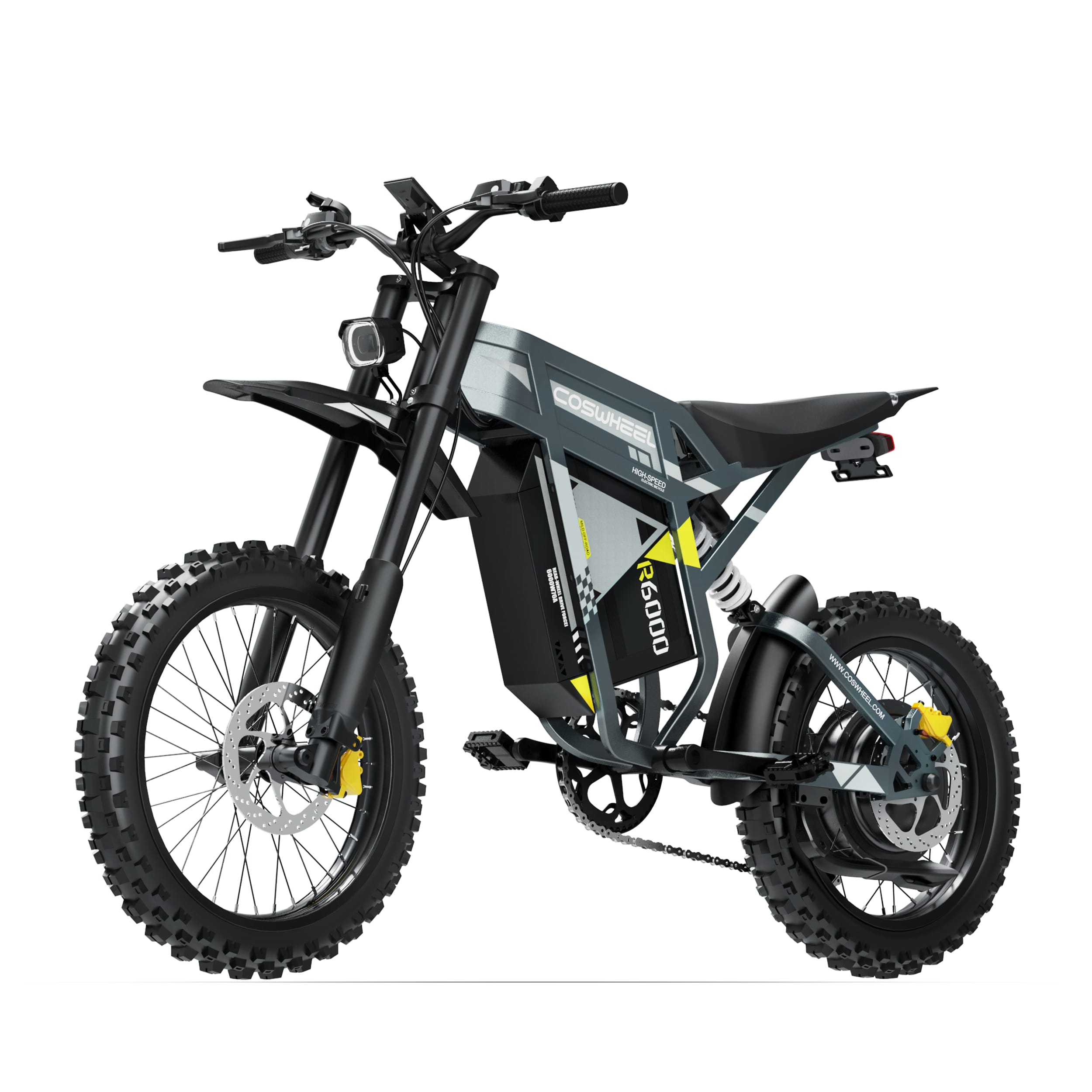 Electric Dirt Bike COSWHEEL R6000, 7000W Peak, 60V 30Ah, 17" Off-Road Tires - Image 11